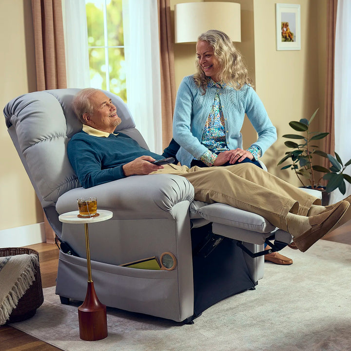 Elderly sleeping in recliner sale