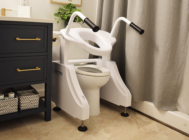 Toilet seat lift Liftolet - the practical wc seat lift - sit down and stand  up aid